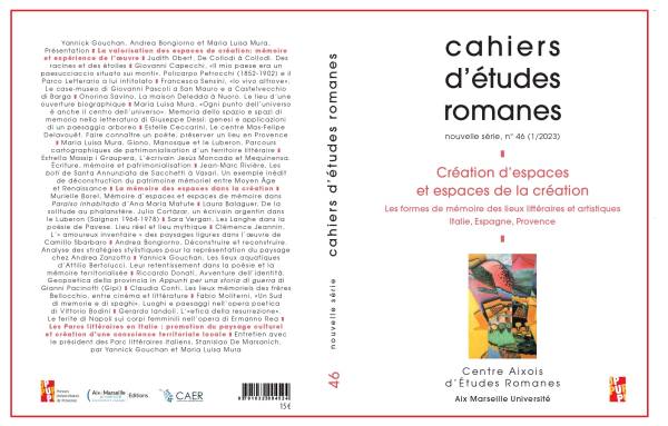 Parco: Création des espaces et espaces de la création. Les formes des lieux littéraires et artistiques
