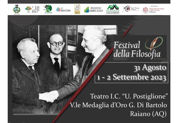 Parco:  Festival della Filosofia di Raiano - Seconda Edizione