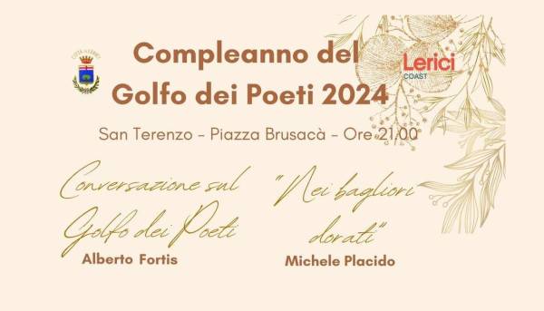 Parco: Il Compleanno del Golfo dei Poeti con Alberto Fortis e Michele Placido