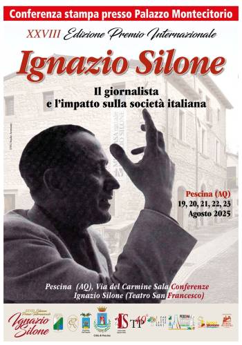 Parco: XXVIII Edizione Premio Internazionale Ignazio Silone a Pescina