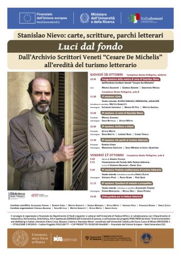 Foto: Stanislao Nievo: carte, scritture, Parchi Letterari. Luci dal fondo 