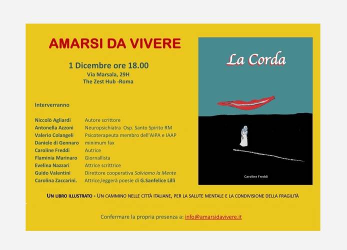Parco: Presentazione: La Corda. Diario illustrato di Caroline Freddi