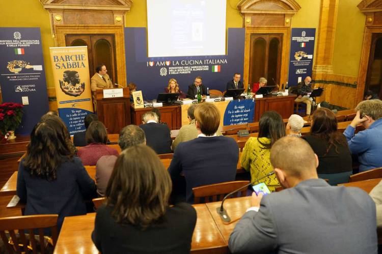 Barche di Sabbia presentato al Ministero dell'Agricoltura (MASAF) a Roma