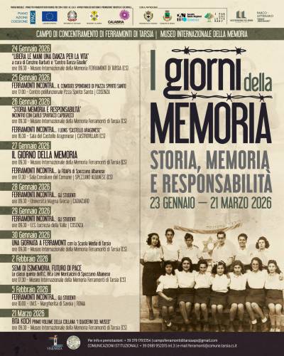 I Giorni della Memoria nel Campo di Ferramonti di Tarsia. Storia, Memoria e Responsabilità